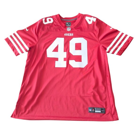 NIKE San Francisco 49'ers Authentic - Pro-Style Jersey #49 Davis - Men's Size XL - Picture 1 of 9